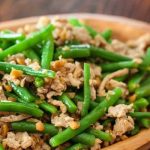 Thịt băm xào đậu cô ve